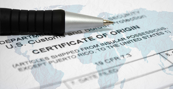 Certificate of Origin