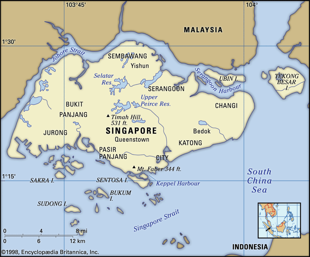 Singapore map